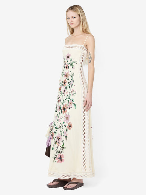 bec & bridge camellia delights midi dress Bec + Bridge Camelia Maxi Dress in CREAM