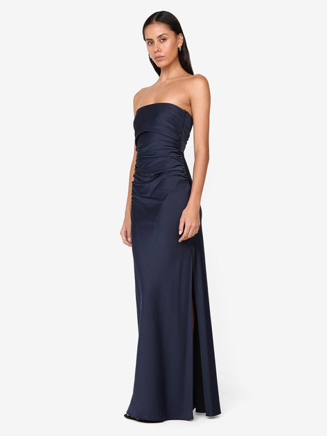 bec and bridge strapless maxi dress Eternity Strapless Maxi in Ink