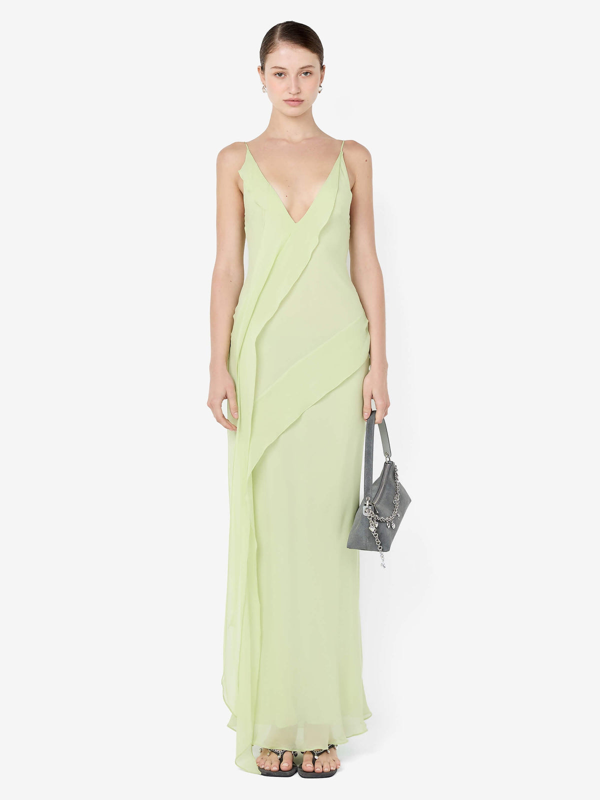 bec and bridge sage green dress Dreamer Strapless Dress in Sage