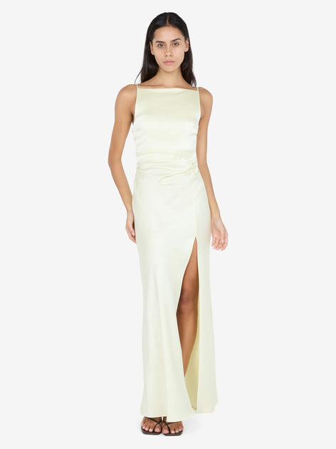 Dreamer Maxi Dress in Ice Yellow