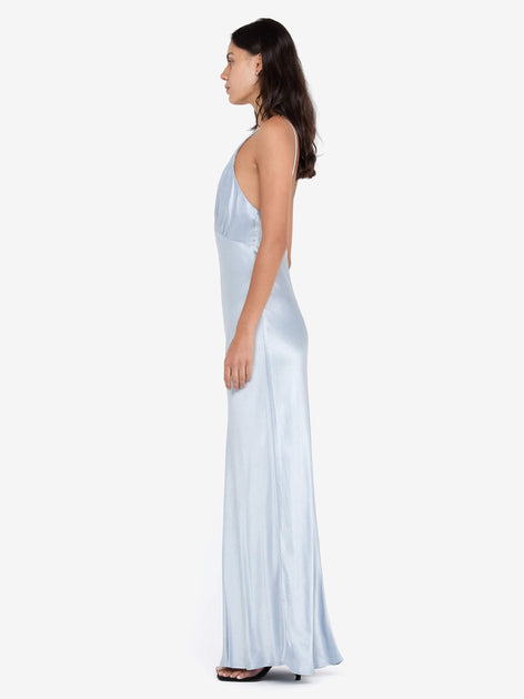 Moon Dance V Maxi Dress in Dusty Blue
