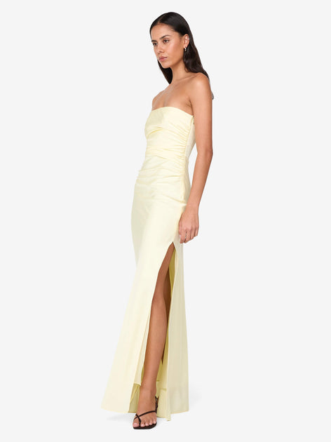 Eternity Strapless Maxi in Ice Yellow - BEC + BRIDGE BEC + BRIDGE US Eternity Strapless Maxi in Ice Yellow - BEC + BRIDGE BEC + BRIDGE US