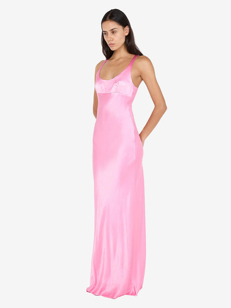 bec and bridge candy midi dress Maxina Crossover Dress in Candy Pink