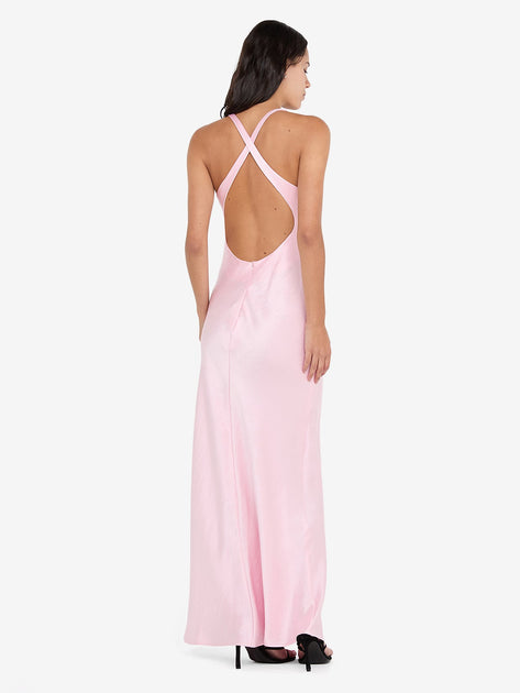 THE DREAMER V NECK DRESS - POWDER PINK  BEC + BRIDGE US
