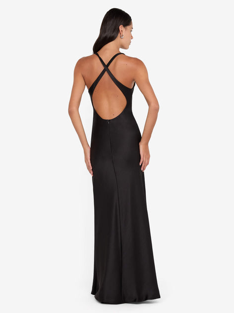 Dreamer V Neck Dress in Black