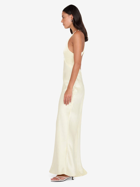 Dreamer V Neck Dress in Ice Yellow - BEC + BRIDGE BEC + BRIDGE US Dreamer V Neck Dress in Ice Yellow - BEC + BRIDGE BEC + BRIDGE US