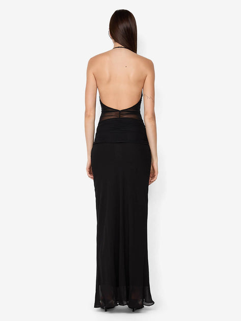 Delilah Halter MAXI Dress - Black - 4 Delilah Halter MAXI Dress - Black - 4