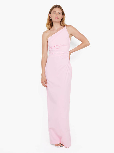 APOLLINE ASYM MAXI DRESS - POWDER PINK BEC + BRIDGE US APOLLINE ASYM MAXI DRESS - POWDER PINK BEC + BRIDGE US
