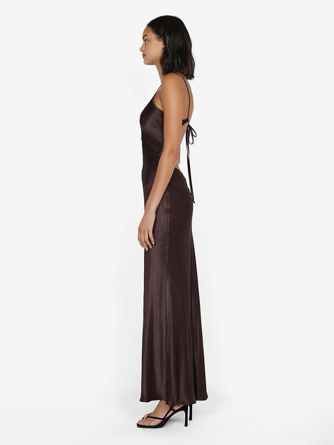 Cedar City Maxi Dress in Dark Chocolate