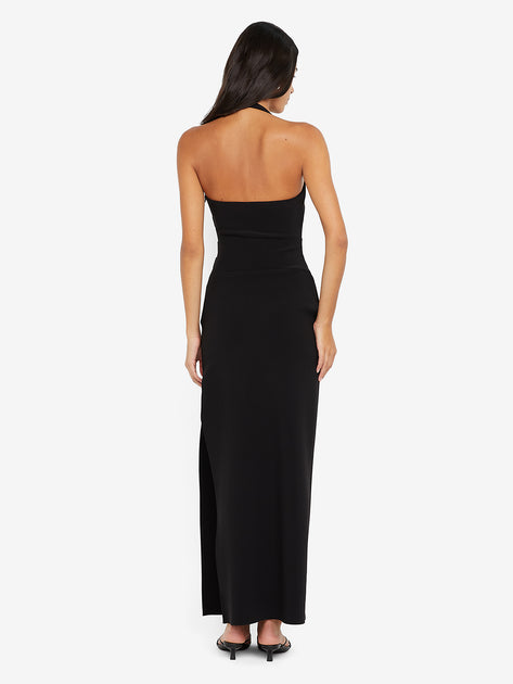 ARIVEN HALTER MAXI DRESS