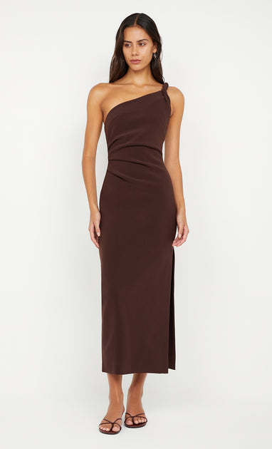 ARIVEN ASYM MIDI DRESS