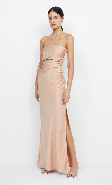 ETERNITY V MAXI DRESS - ROSE GOLD
