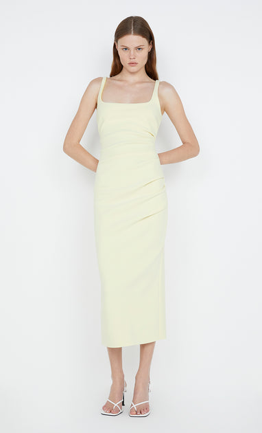 KARINA TUCK MIDI DRESS