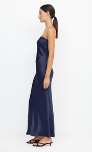 Moon Dance Strapless Bridesmaid Dress in Ink Navy by Bec + Bride