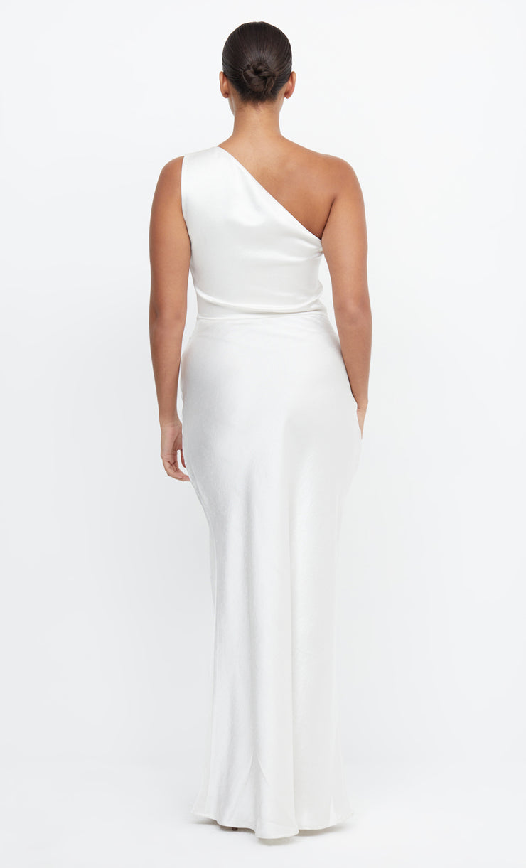 Dreamer Asym One Shoulder Bridal Bridesmaid Dress in White Ivory by Bec + Bridge