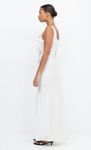 Dreamer Square Neck Split Bridesmaid Bridal Maxi Dress in Ivory by Bec + Bridge
