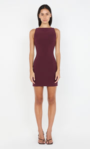 CLOVER MINI DRESS - PLUM