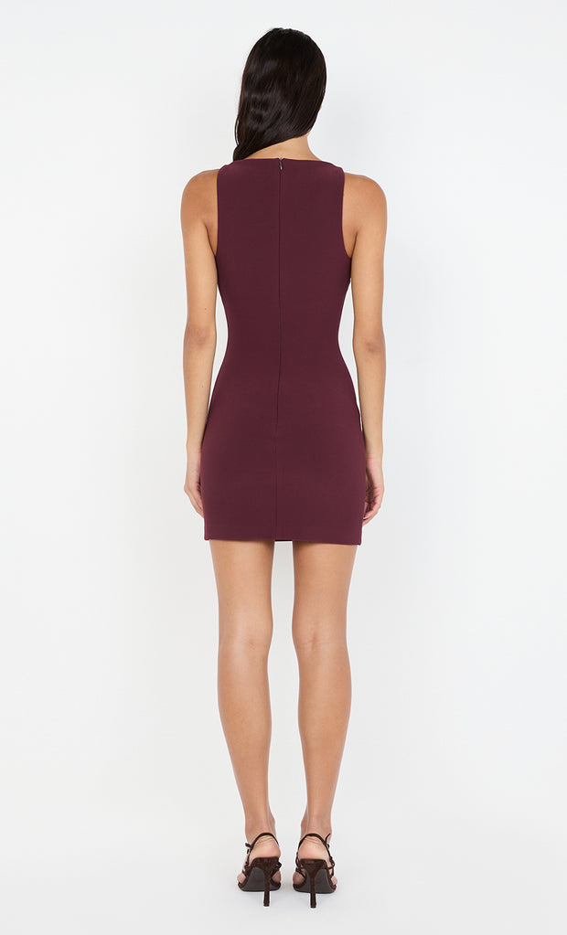 CLOVER MINI DRESS - PLUM
