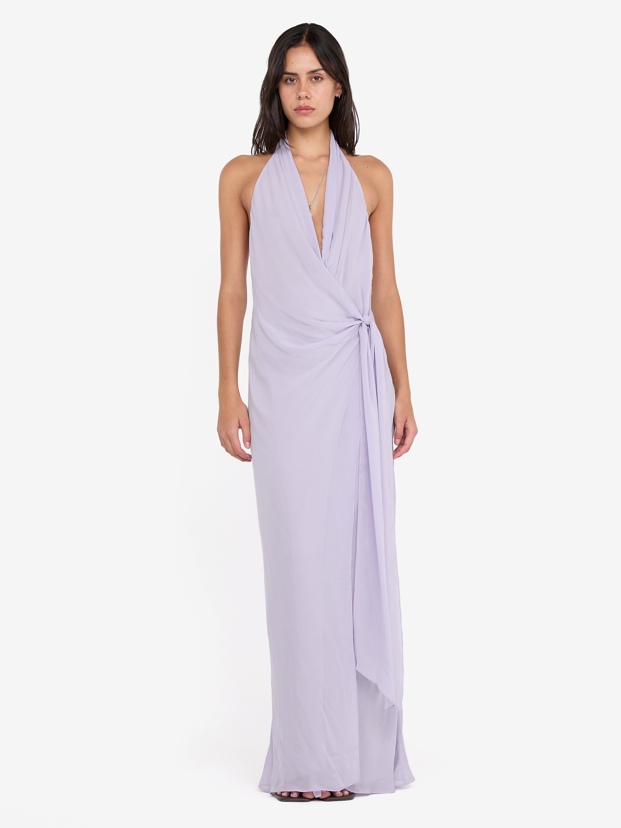 SONEVA WRAP DRESS - WISTERIA – BEC + BRIDGE US