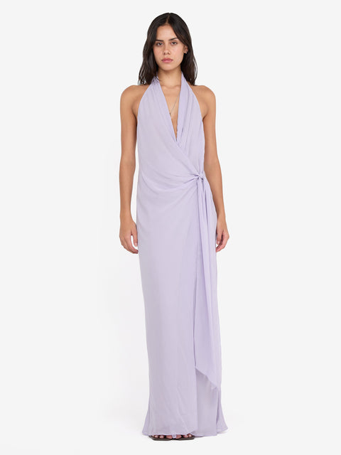 SONEVA WRAP DRESS - WISTERIA