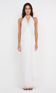 SONEVA WRAP DRESS - IVORY