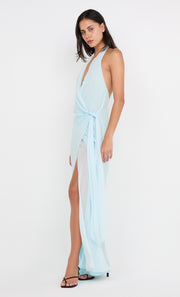 SONEVA WRAP DRESS - ARCTIC BLUE