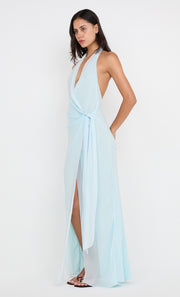 SONEVA WRAP DRESS - ARCTIC BLUE