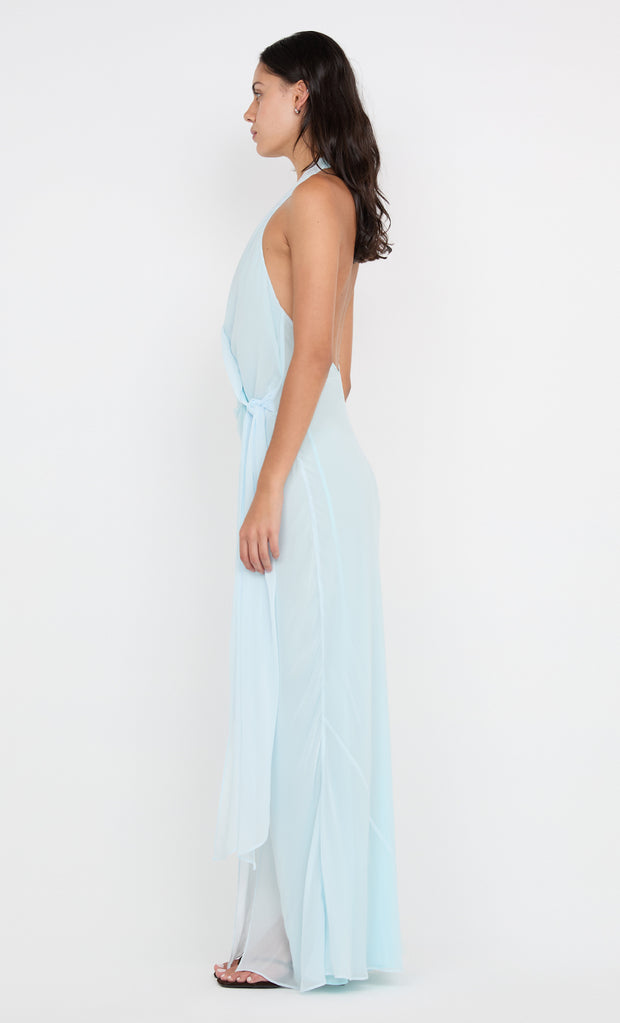 SONEVA WRAP DRESS - ARCTIC BLUE