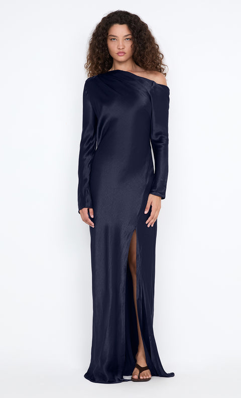 SIENA ASYM MAXI DRESS - INK