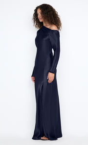 SIENA ASYM MAXI DRESS - INK