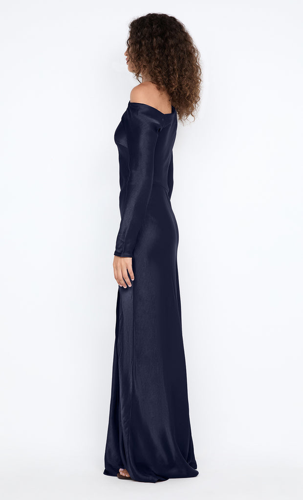 SIENA ASYM MAXI DRESS - INK