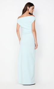 LEORA ASYM MAXI DRESS - ARCTIC BLUE