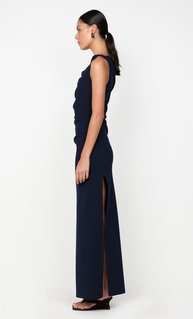 LEORA ASYM MAXI DRESS - INK