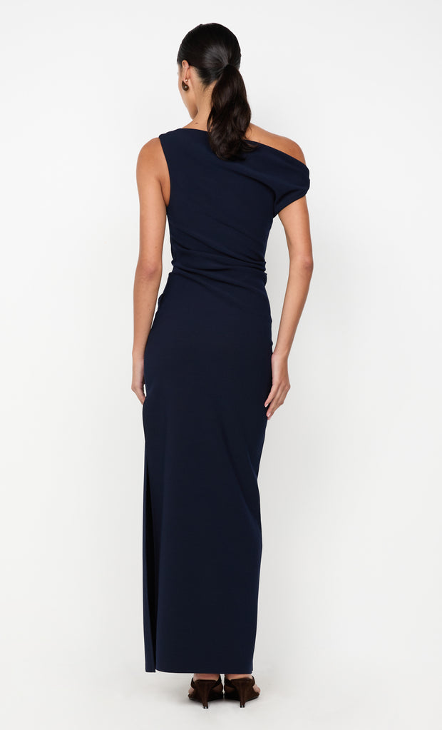 LEORA ASYM MAXI DRESS - INK