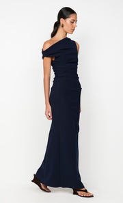 LEORA ASYM MAXI DRESS - INK