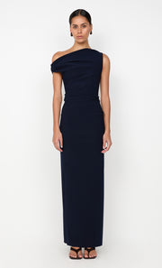 LEORA ASYM MAXI DRESS - INK