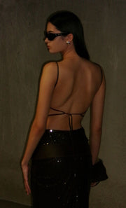 ROMILLY MAXI DRESS - DARK CHOCOLATE