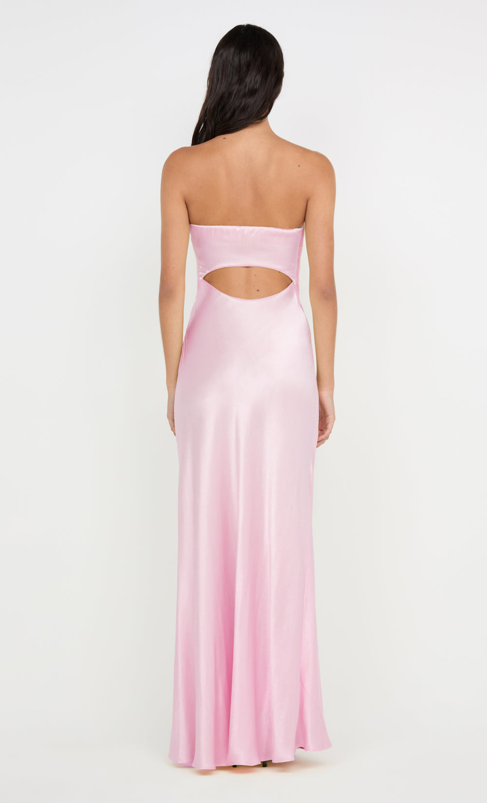 bec and bridge pink strapless dress Bec + Bridge Moon Dance Strapless Midi Dress Candy Pink Size 12