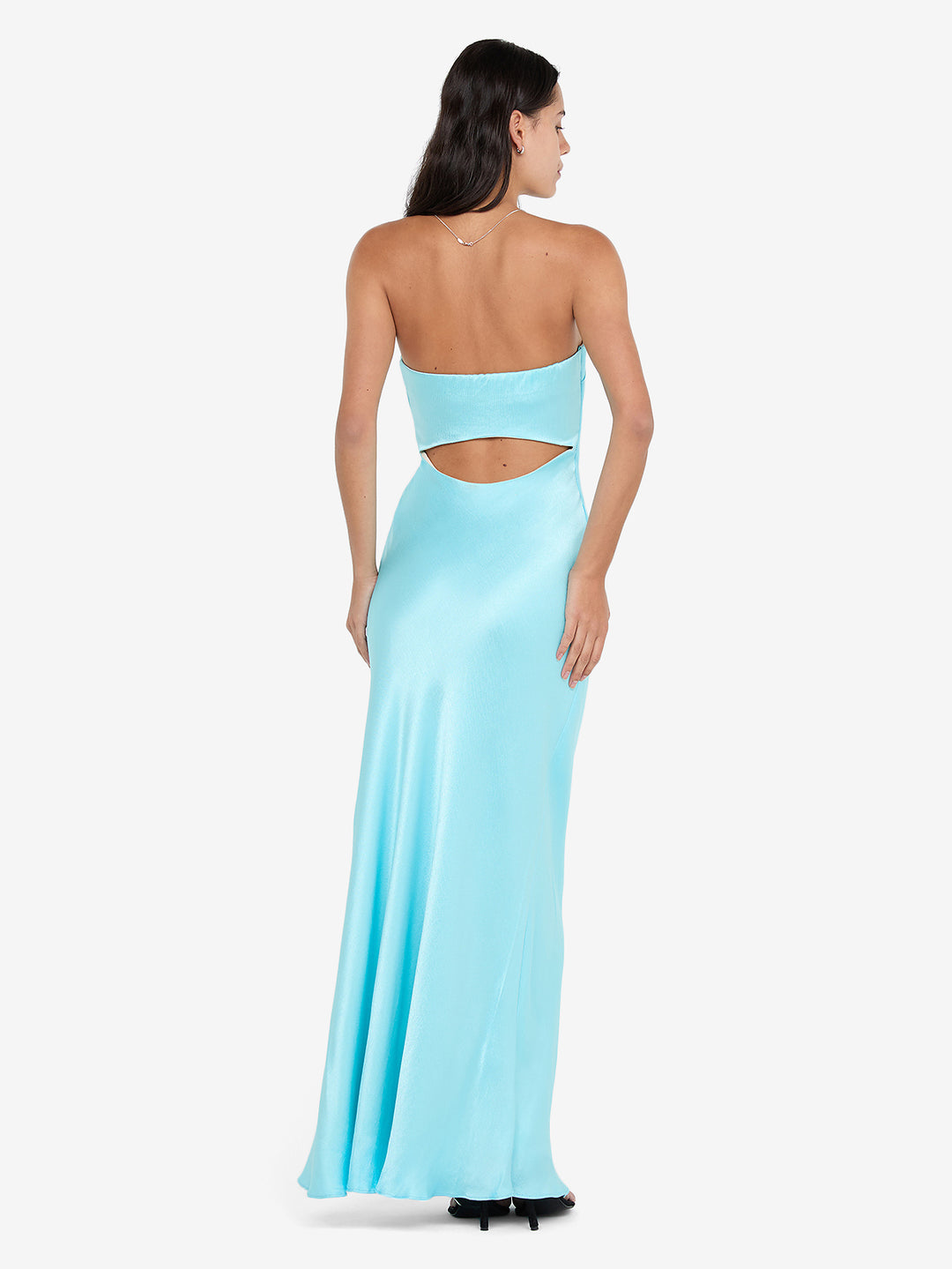 CINDER STRAPLESS MAXI DRESS - TURQUOISE