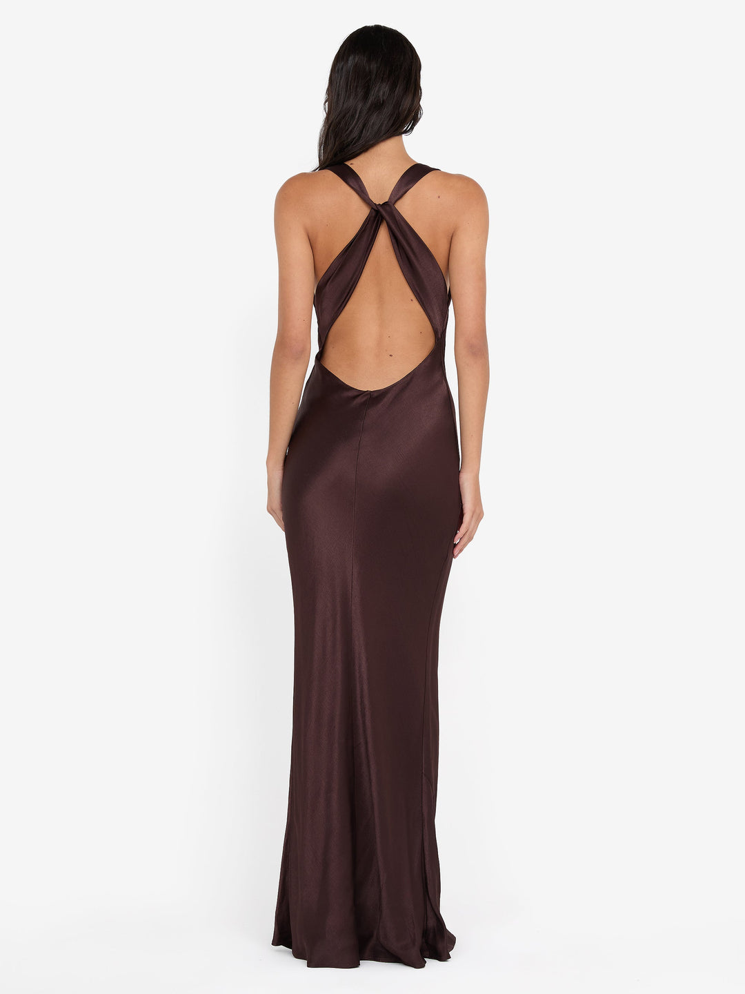 bec and bridge brown halter dress Bec + Bridge | Nessie Halter Dress Dark Chocolate