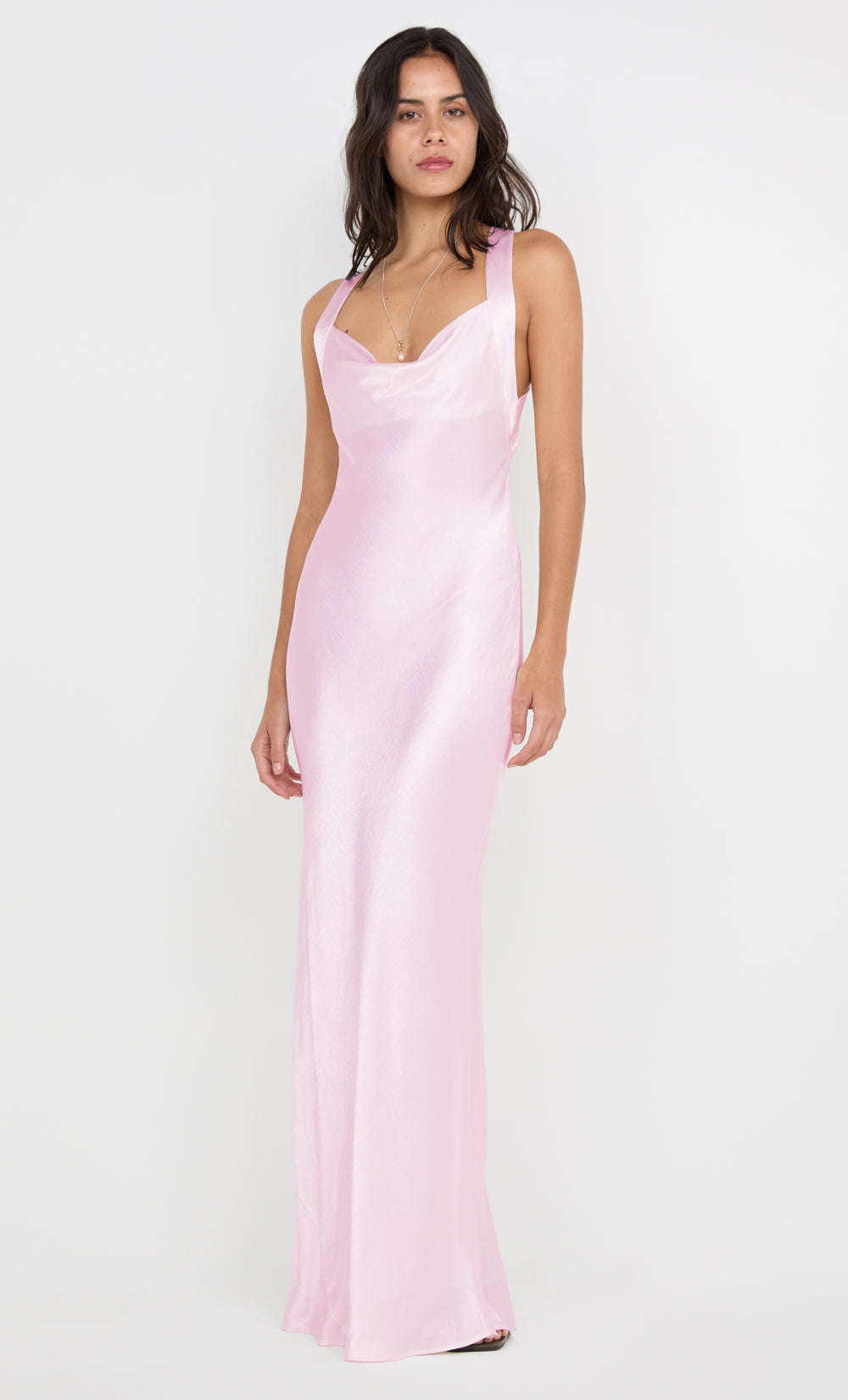 GIA Halter MAXI Dress - Powder PINK - 6 GIA Halter MAXI Dress - Powder PINK - 6