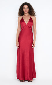 ARIAHN MAXI DRESS - CHERRY