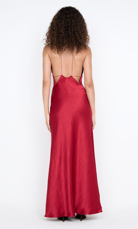ARIAHN MAXI DRESS - CHERRY