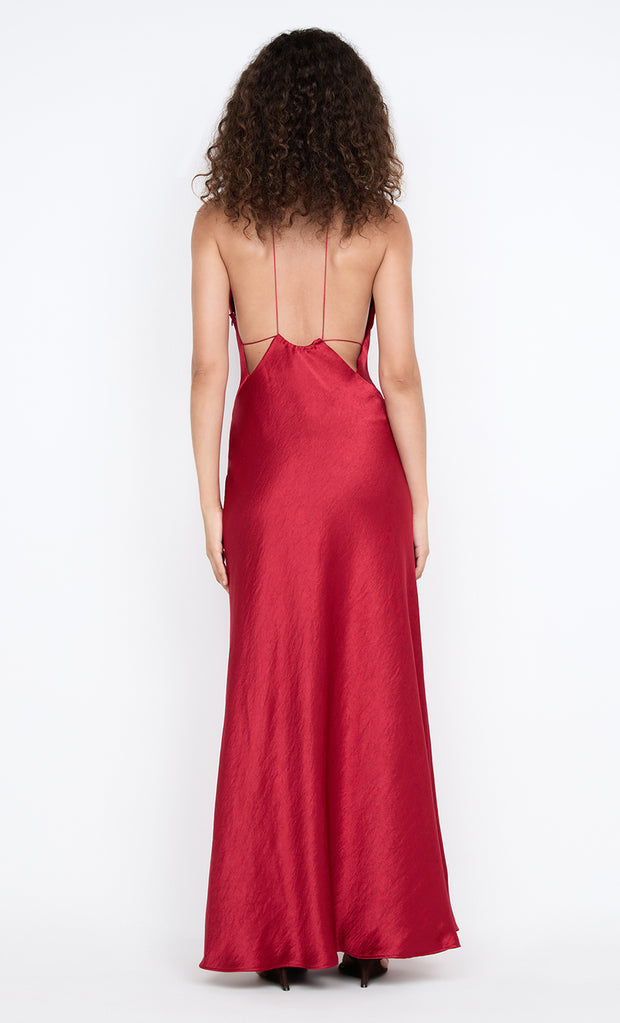 ARIAHN MAXI DRESS - CHERRY