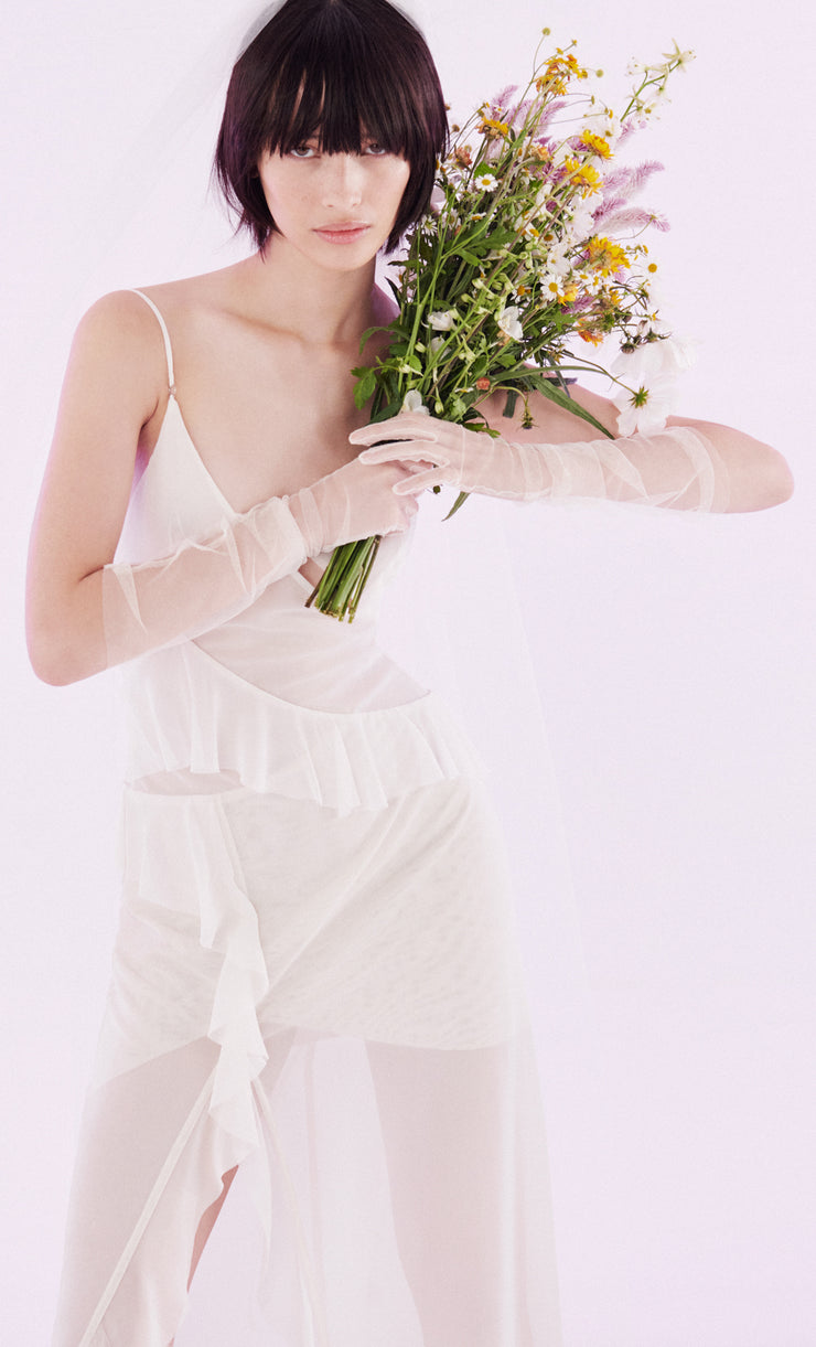 PARADISE CUT OUT MAXI DRESS - IVORY