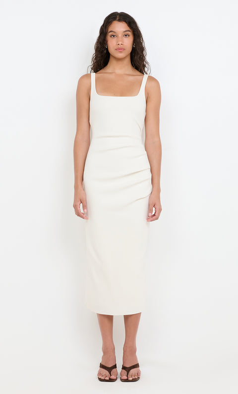 BE MINE SQUARE NECK DRESS - IVORY