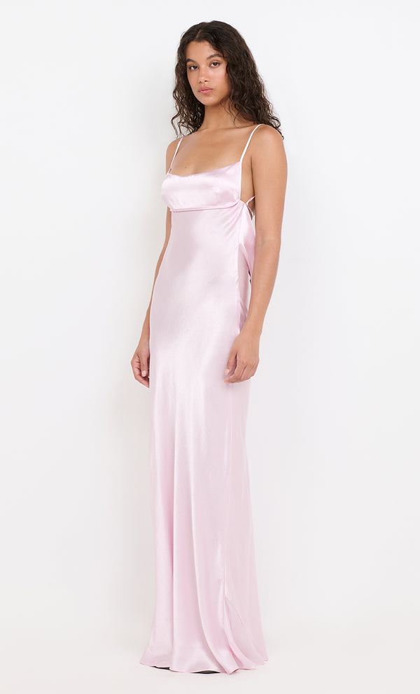 MARCY COWL NECK MAXI DRESS - BALLET