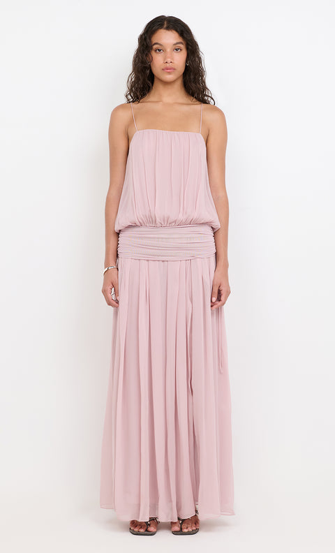CAMILLE BLOUSON DRESS - MAUVE