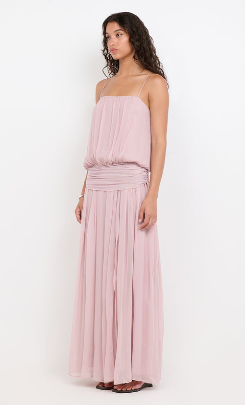 CAMILLE BLOUSON DRESS - MAUVE