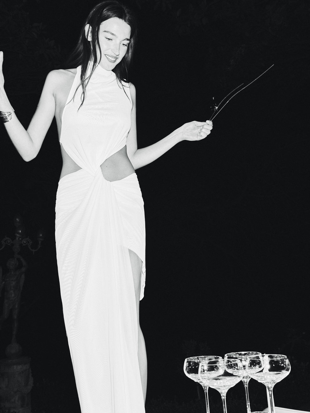 VALLETTA ASYM DRESS - IVORY/BUTTERCREAM